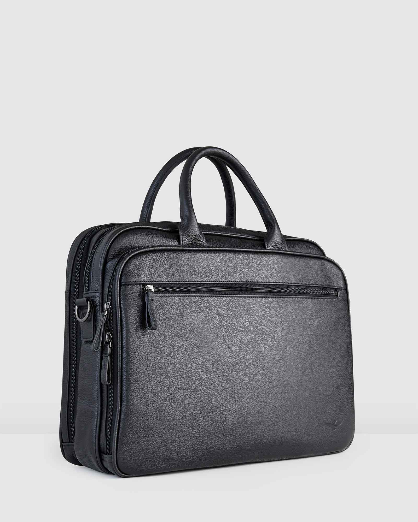 Barkley Black Briefcase