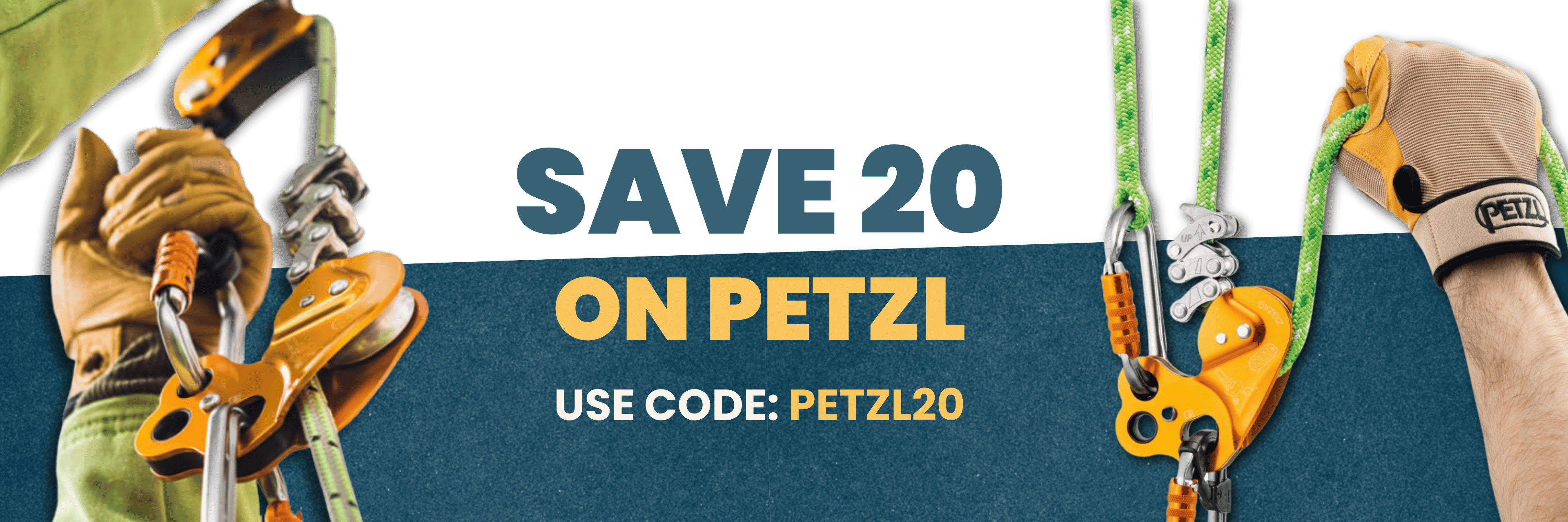 Save 20 on Petzl. Use code PETZL20.