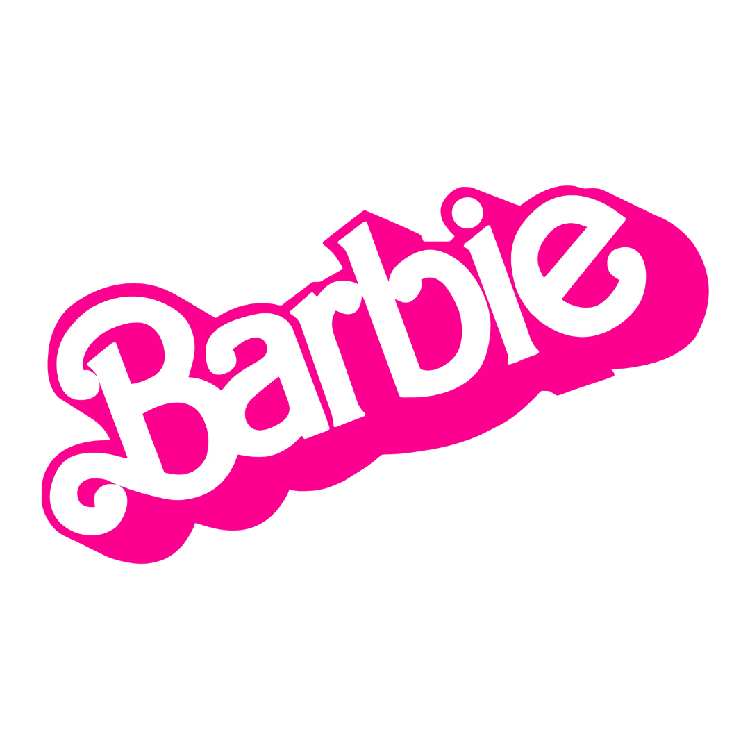 Barbie Logo. links to barbie x moxi collab video