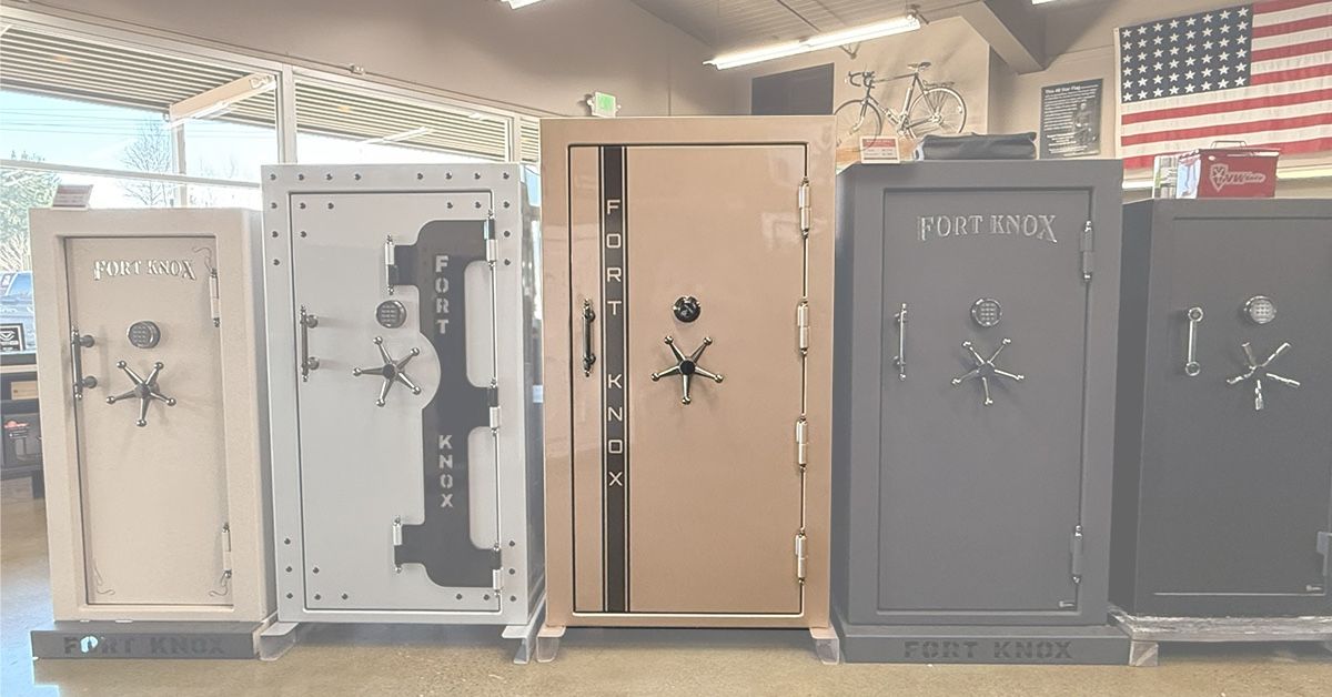 Lineup of Fort Knox Safes