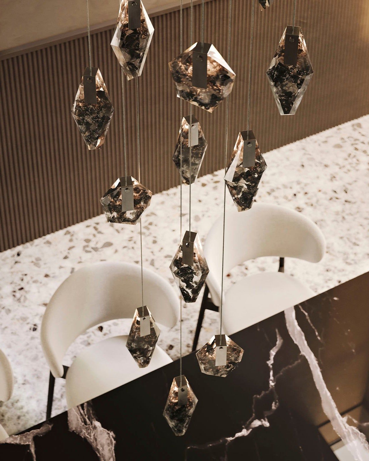 Fragments Glass Pendant Light cluster