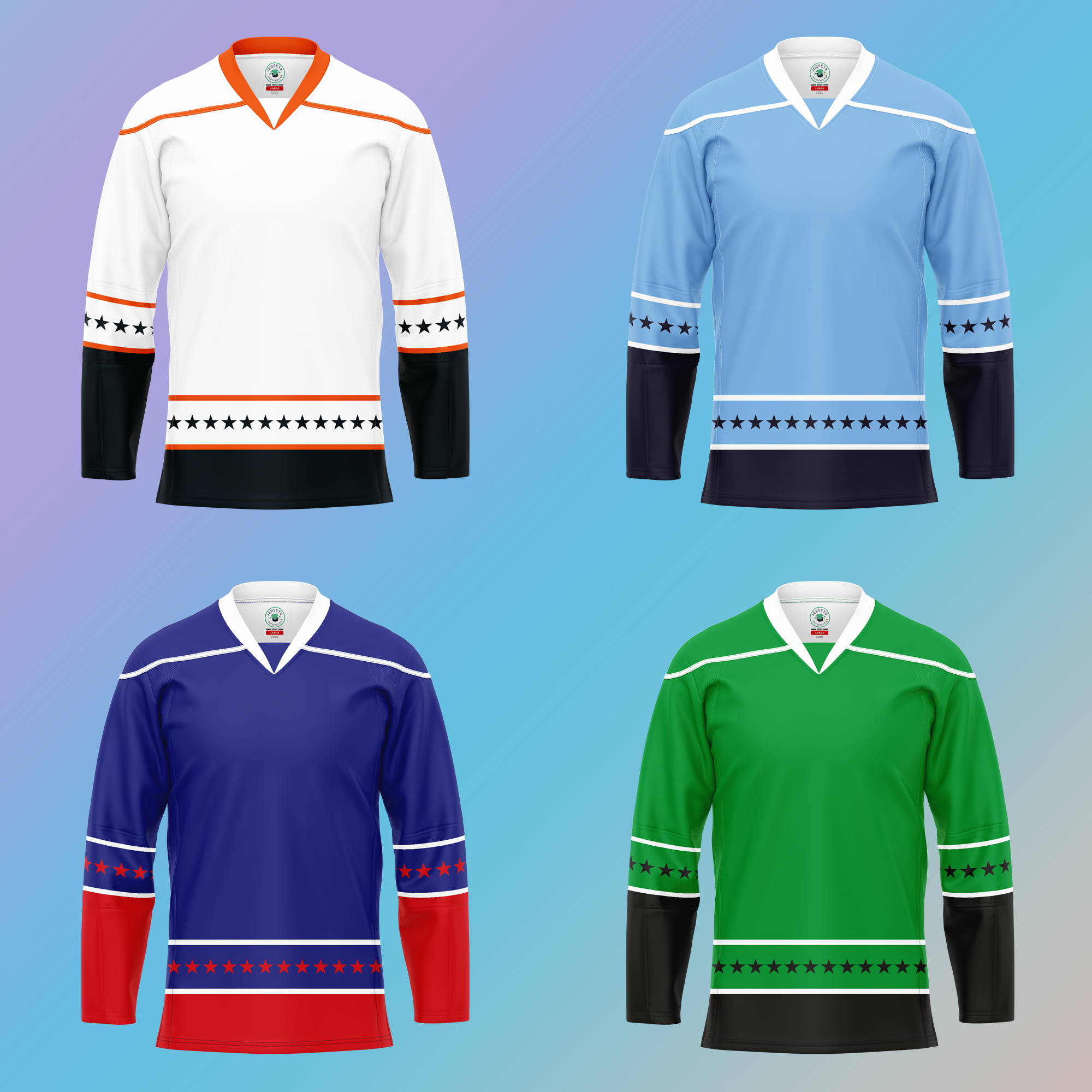 Hockey Uniform Design Template by Art Teach Doodle