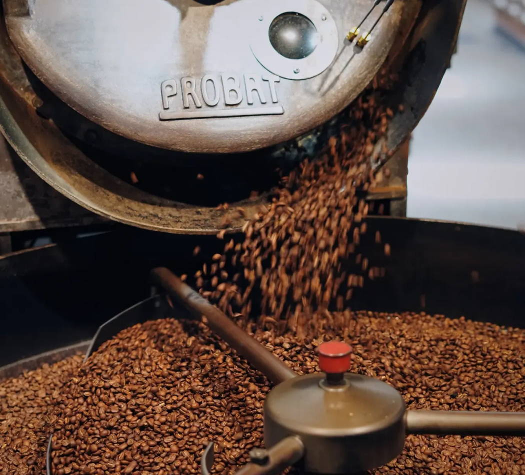 Ritual chocolate beans being roasted