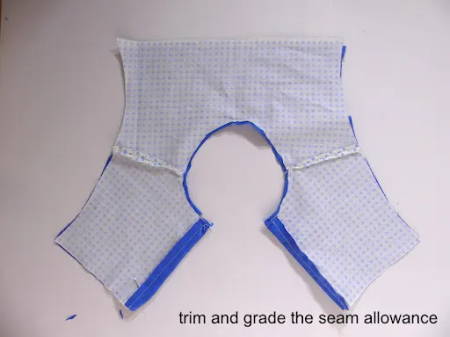 Trim and Grade the Seam Allowance