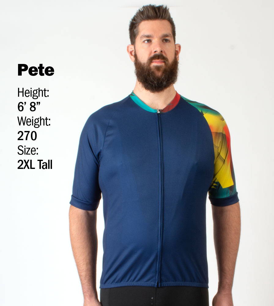Storm Cycling Jersey on 6'8