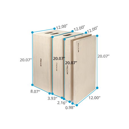 Proaim Set of 4 Apple Boxes for Studio, Film Set & Photography