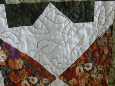 Contrasting Thread on a Quilt