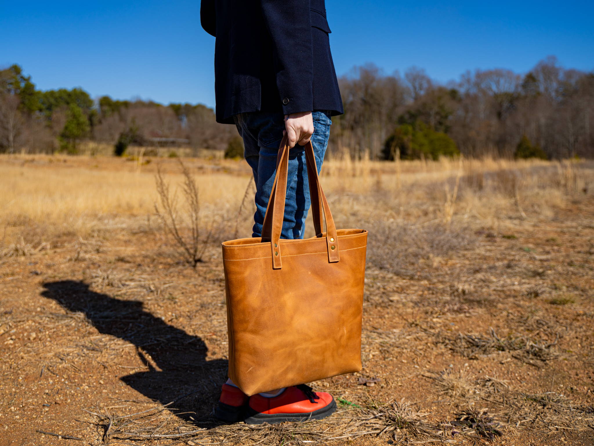 leather tote bags for women