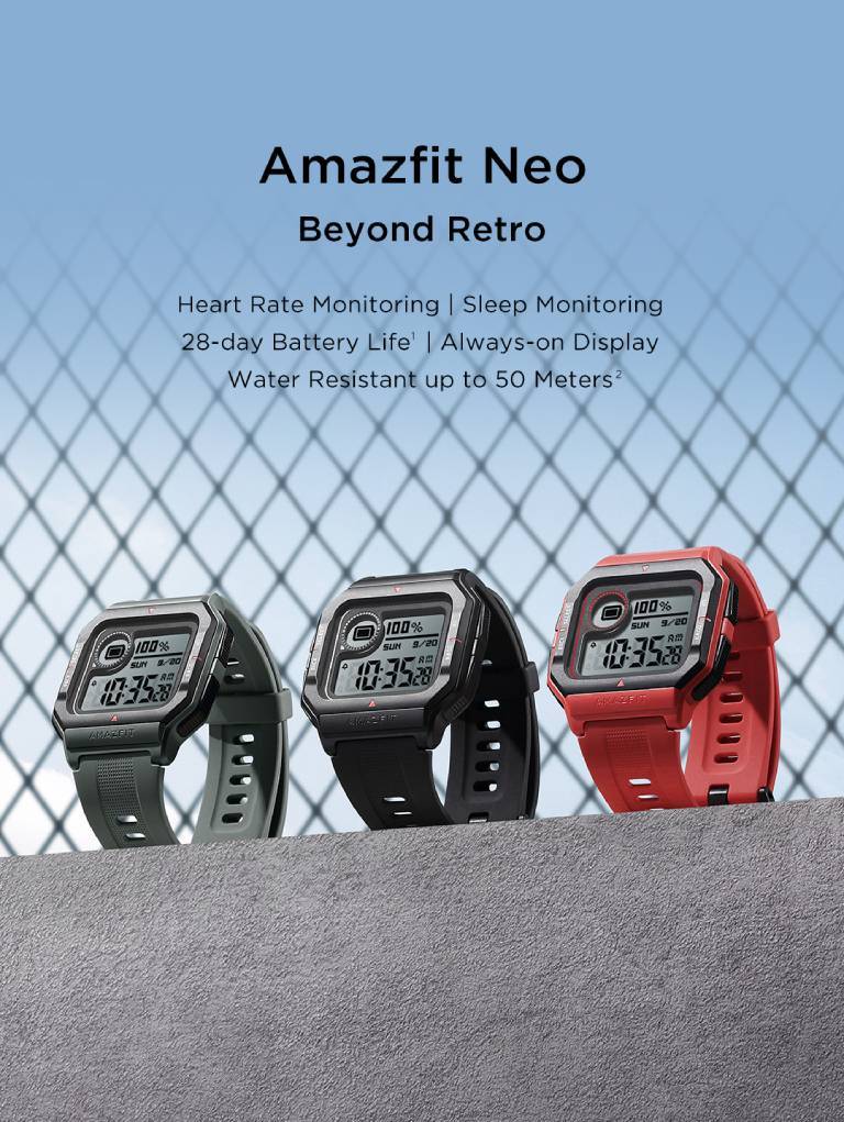 Amazfit Neo Fitness Retro Smartwatch with Real-Time Ireland