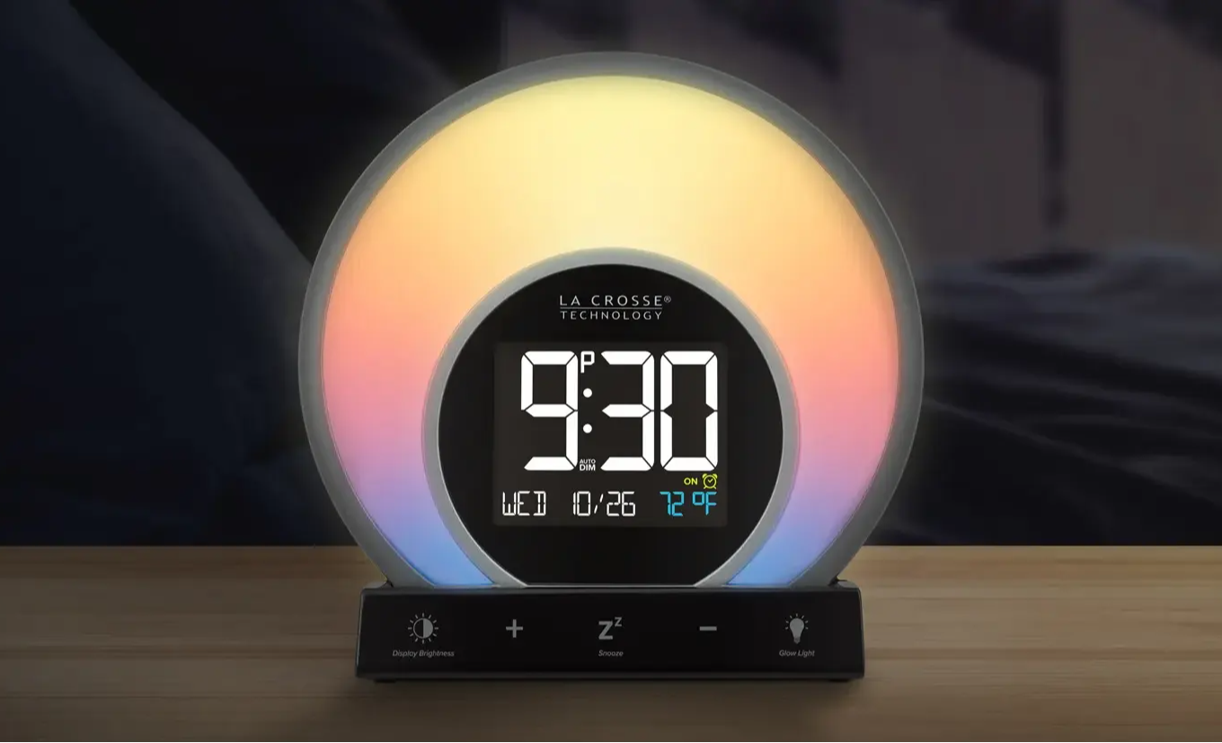 Soluna Light Alarm Clock with nature sounds and wake up light feature