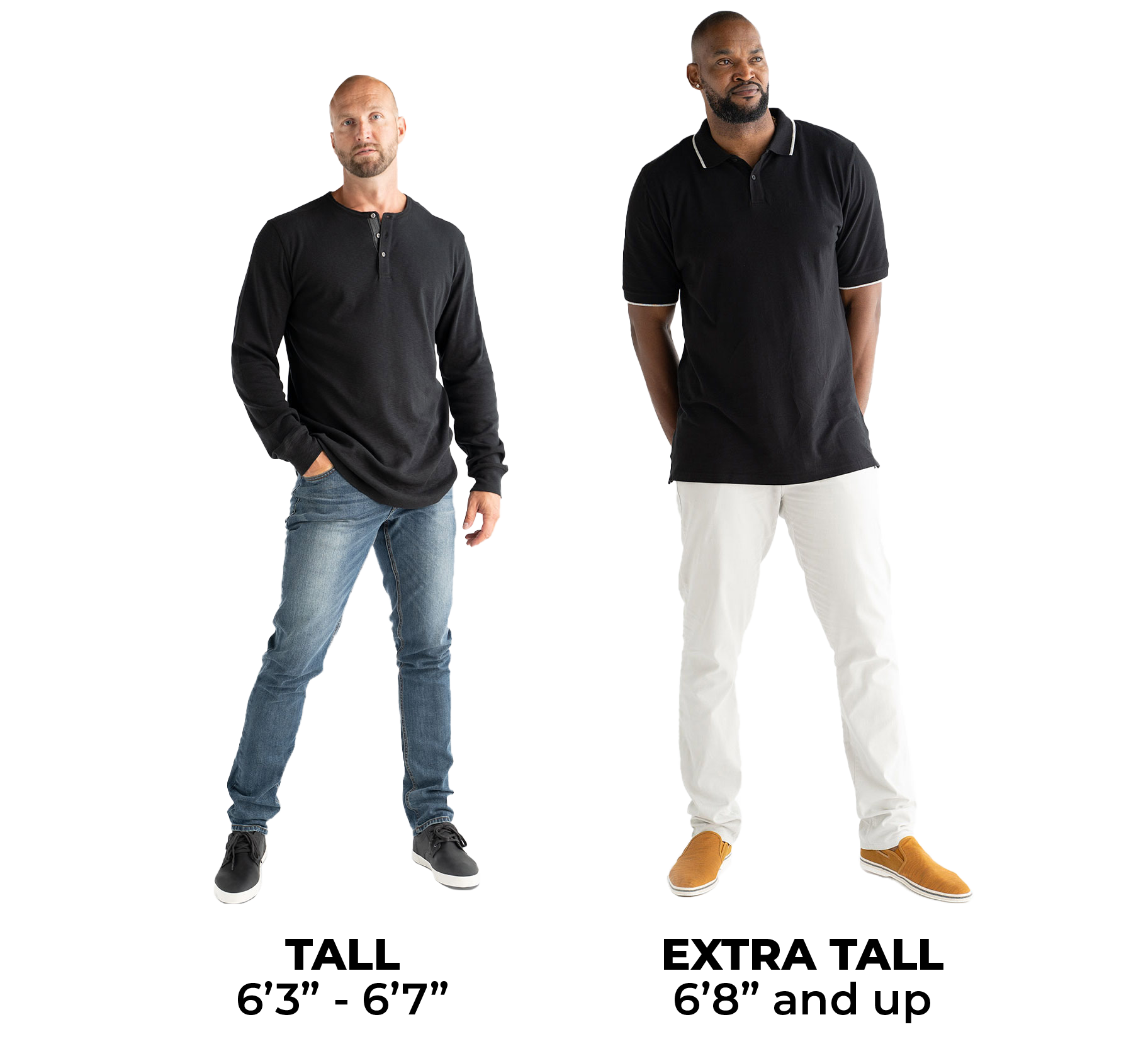 American Tall - Our clothing sizes fit tall men perfectly