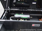 Music Maker air tank and compressor mounted inside TSC toolbox in Joe's truck bed photo 5
