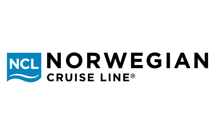 Norwegian Cruise Line logo with blue wave and text 