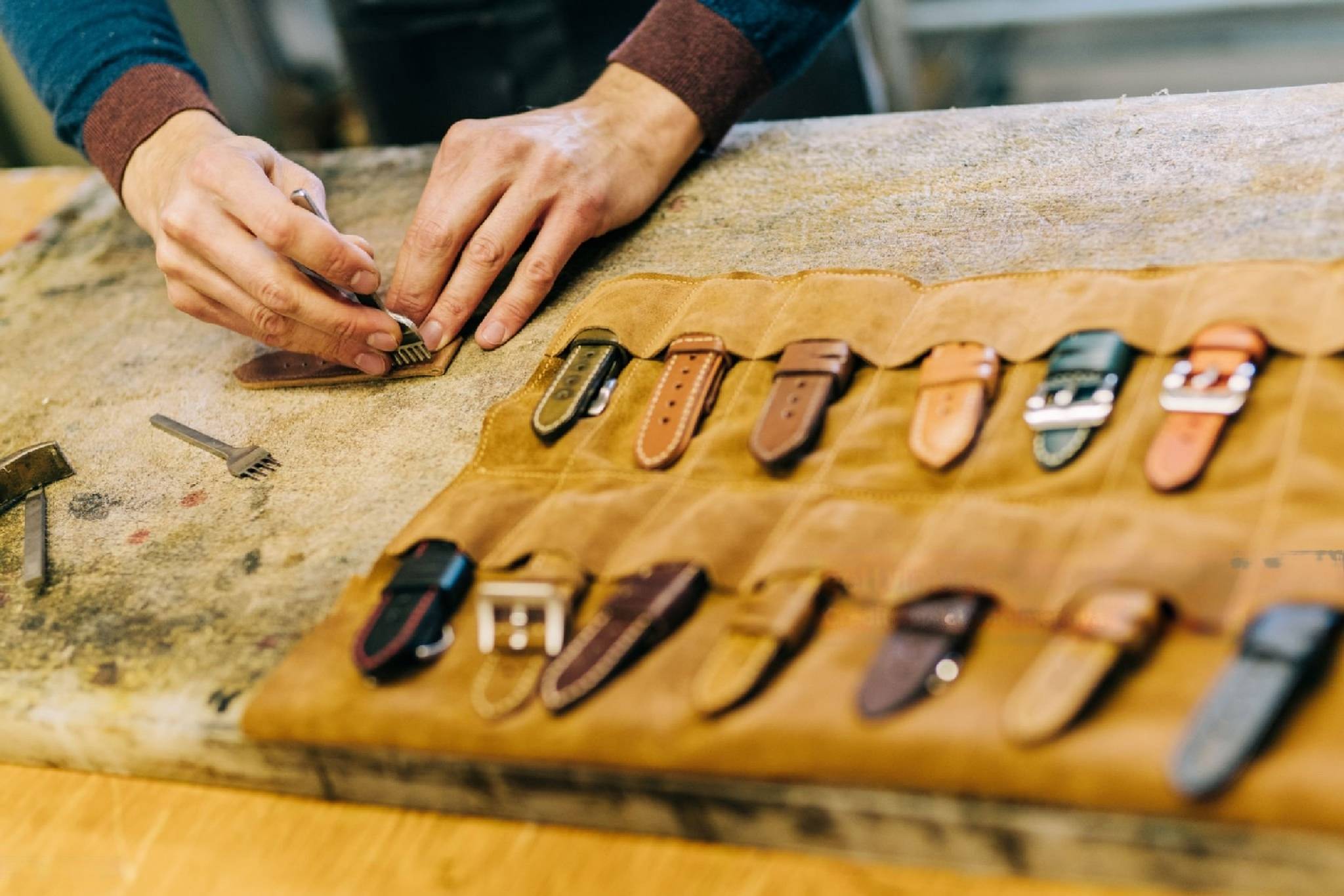 different leather watch straps