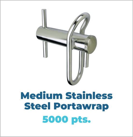 Medium stainless steel Portawrap, 5000 points.