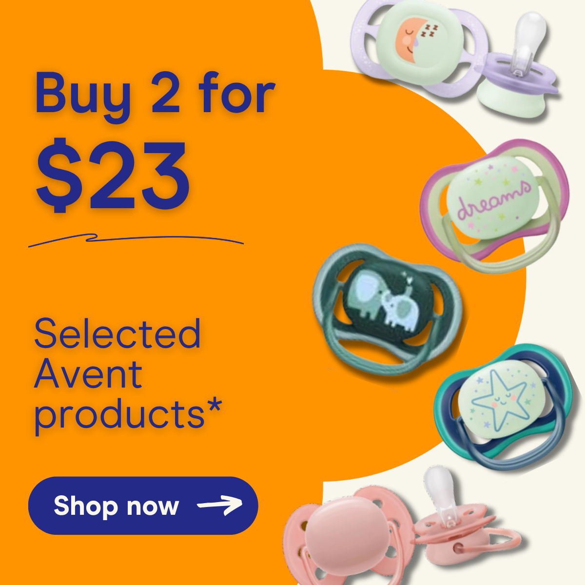 Buy 2 for $23 on selected Avent products. Shop now.
