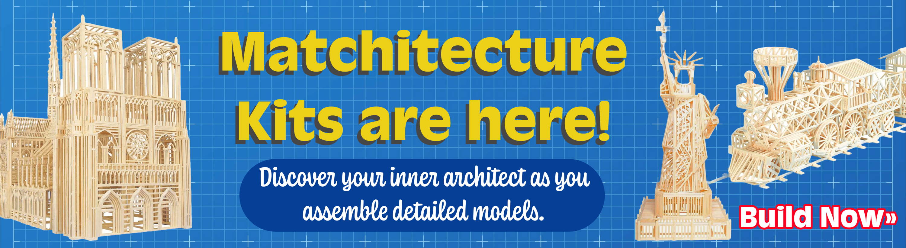Matchitecture Kits are here! Discover your inner architect. Image: Selected Matchitecture Kits.