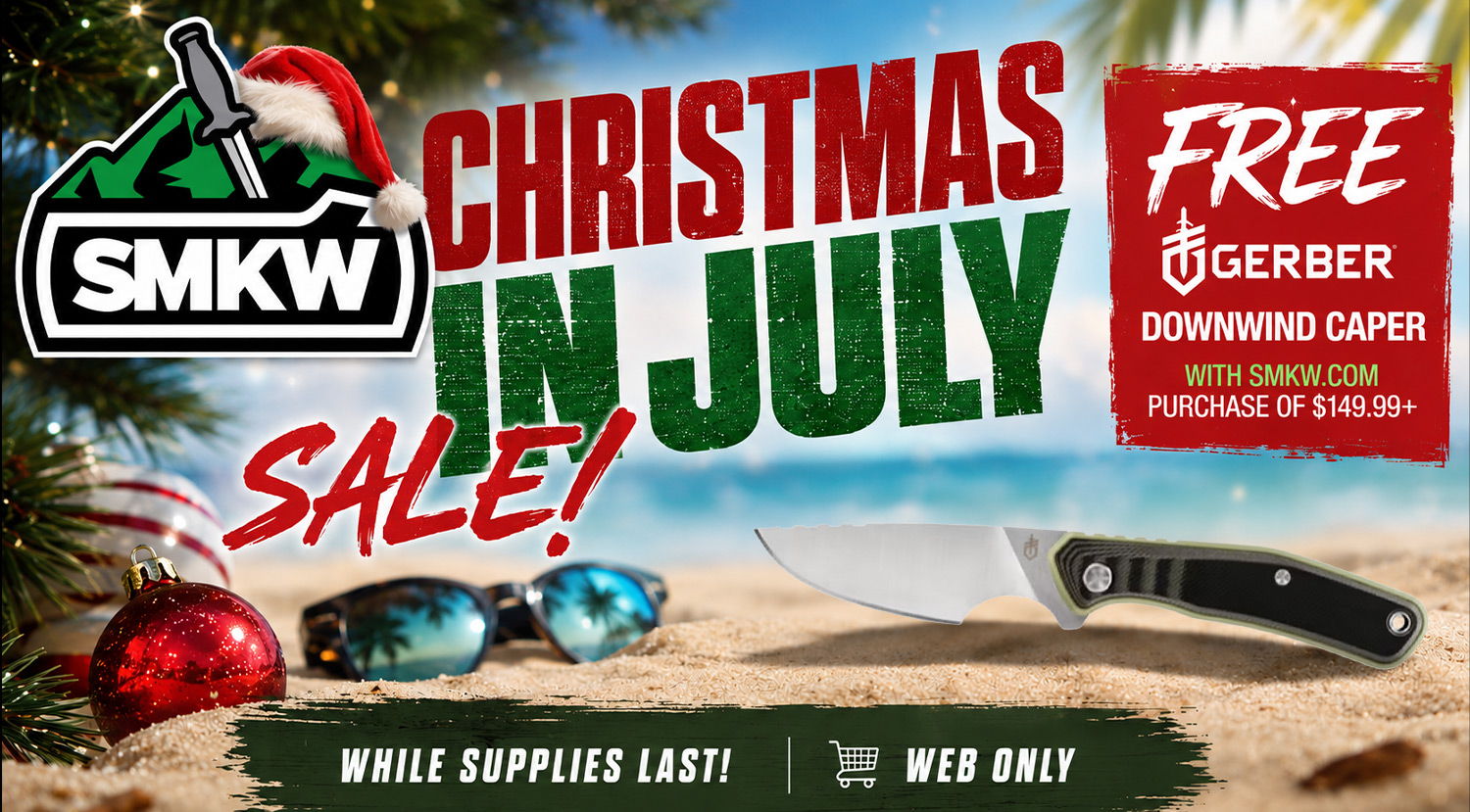 SMKW's Christmas in July - Get a free Gerber with orders of $149.99 or more.