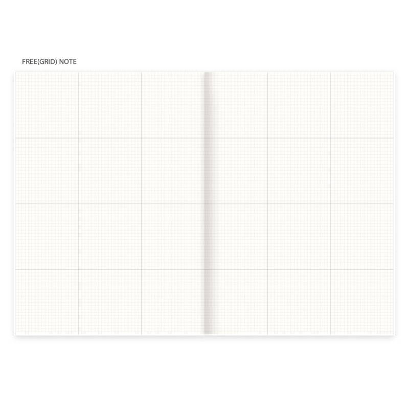 Free(grid) note - Eedendesign 2020 Hello month A5 dated monthly planner