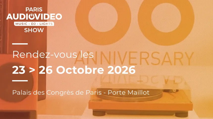 Paris Audio Video Show announcement for October 2026