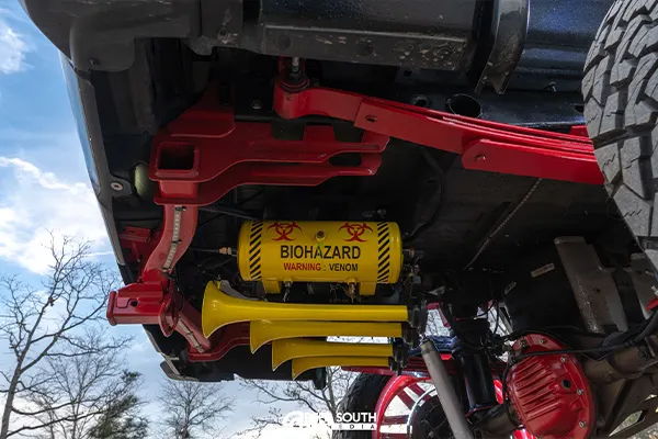 Completed Conductor's Special 244K Nightmare Edition Train Horn Kit on Justin's 2014 GMC Sierra 1500 photo 4