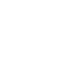 White three diagonal lines within a square on a black background.