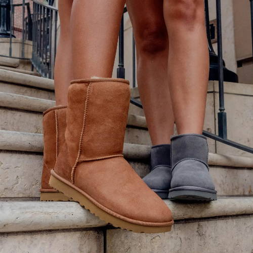 ugg boots on two female models