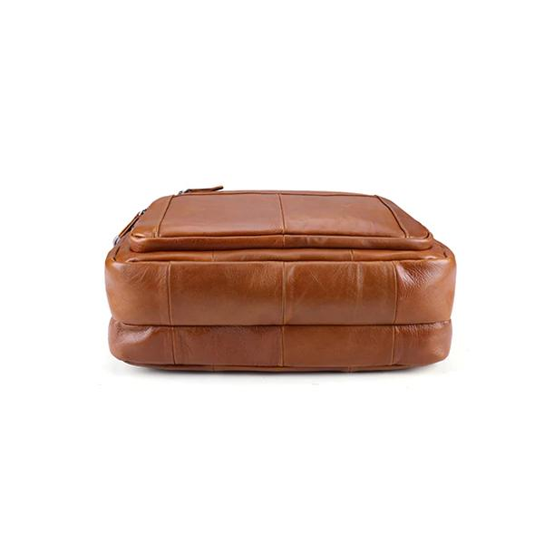 Men's Leather Laptop Bag Briefcase for 15 Inch Laptops