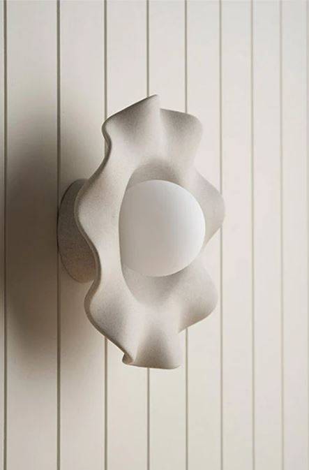 Handmade Ceramic Frill Wall Sconce
