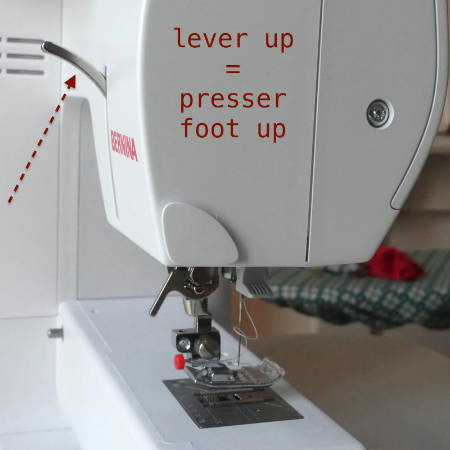 Presser Foot in the Up Position