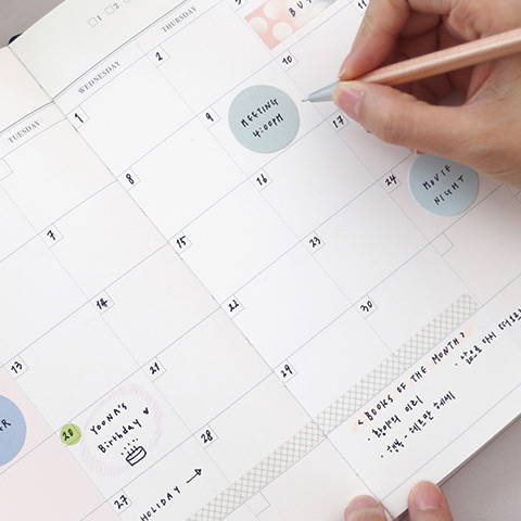 100gsm paper - Florence dateless weekly diary agenda planner