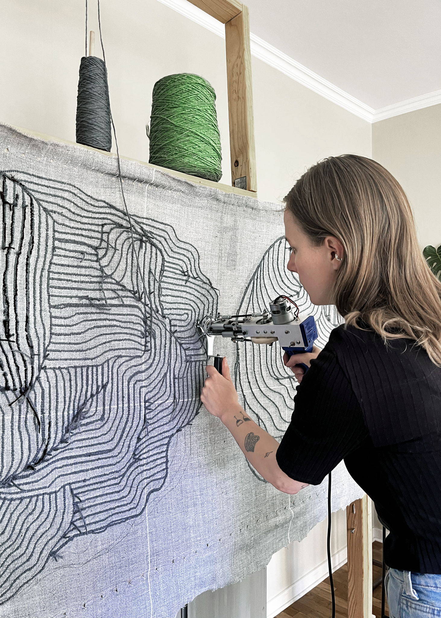 Johanna Landin Handmade Wall Art Tufted Wall Hangings Original Artworks One Of A Kind Art Style Female Artist
