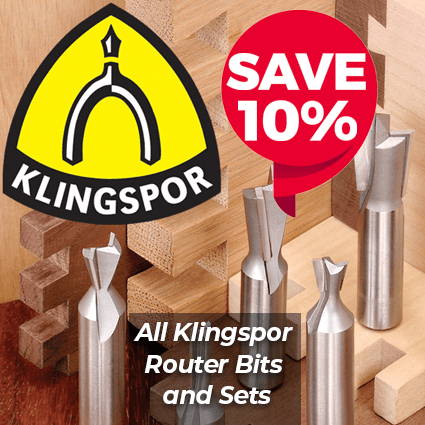 Save 10% on Klingspor Bits and Bit Sets