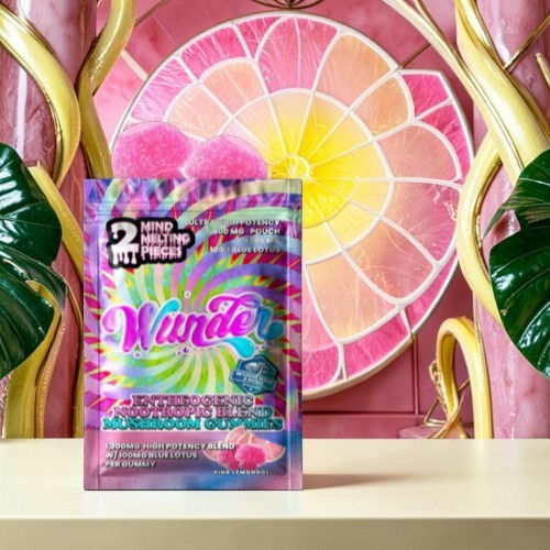 Colorful product packaging with a floral backdrop and vibrant design elements.