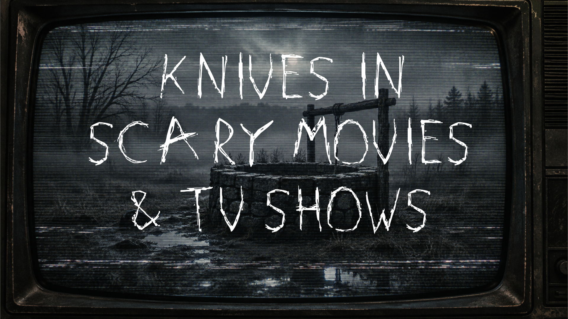 Text on a vintage TV: 