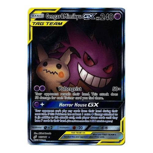 SM Team Up 165/181 Gengar & Mimikyu GX