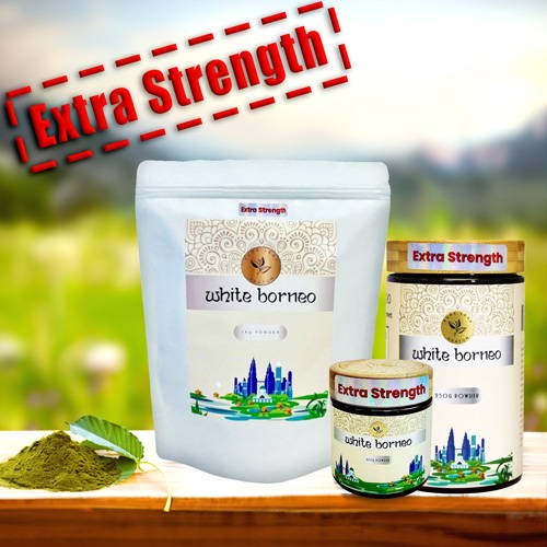Pure Leaf Kratom Powder White Borneo Extra Strength Various Sizes