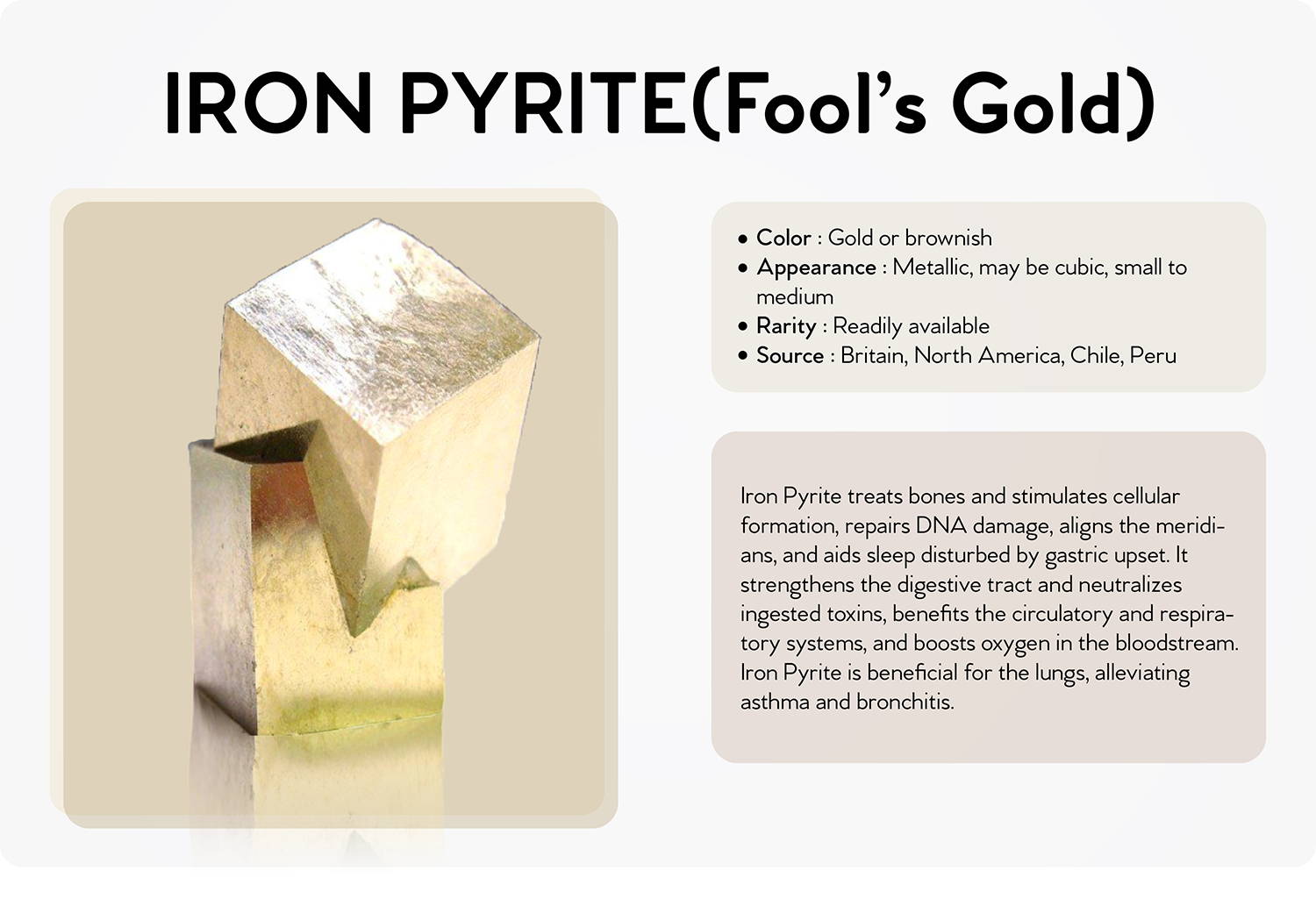iron pyrite (fool's gold)