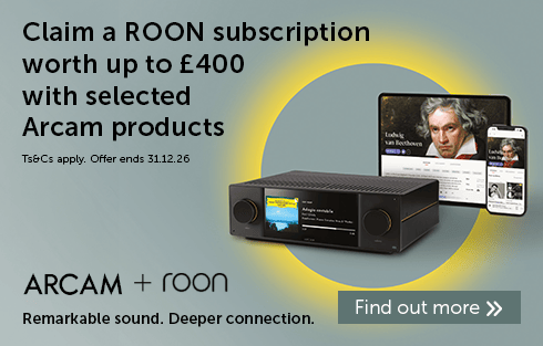 Claim a ROON subscription worth up to £400 with selected Arcam products.