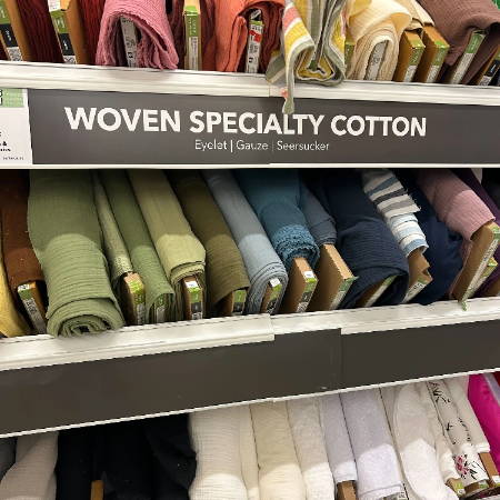 Woven Specialty Cotton Fabrics - Eyelet, Gauze, Searsucker