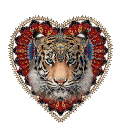 CAMILLA Heart and tiger motif