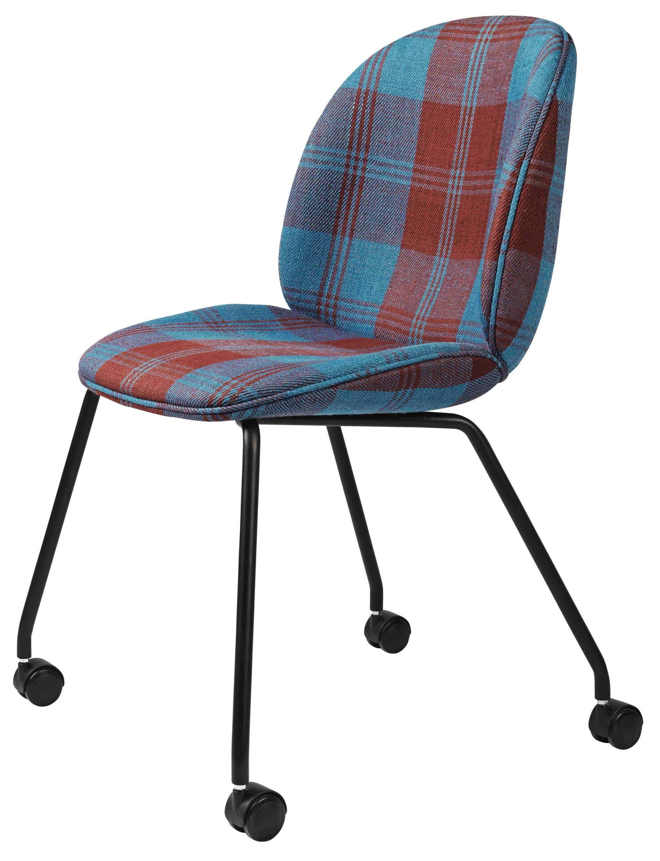 GUBI Beetle Meeting Chair in Plaid