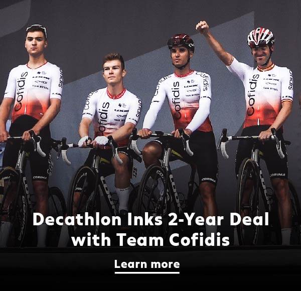 Decathlon Inks 2-Year Deal with Team Cofidis
