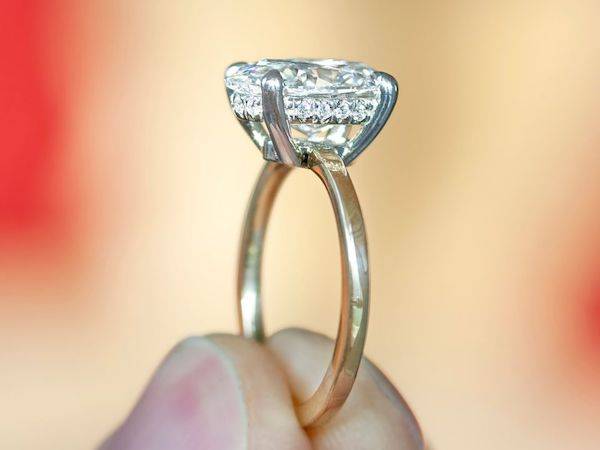 hidden halo engagement ring