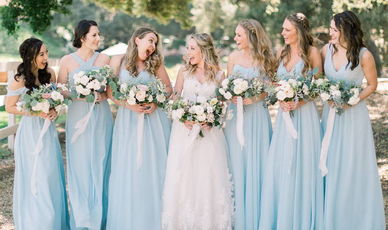 kennedy blue bridesmaid dress