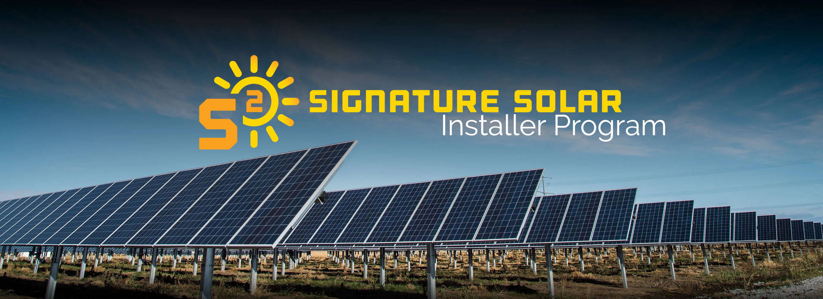Signature Solar Installer Program