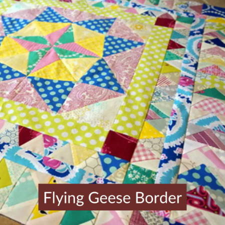 Flying Geese Border on a quilt