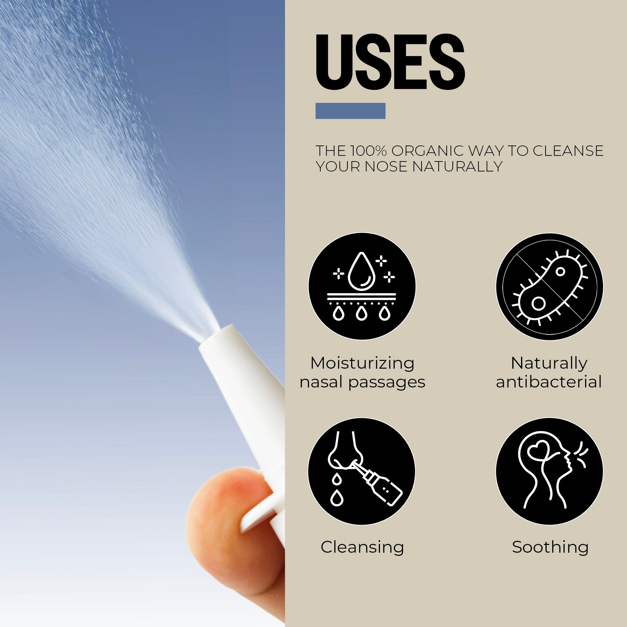 Ozonated glycerin nasal spray