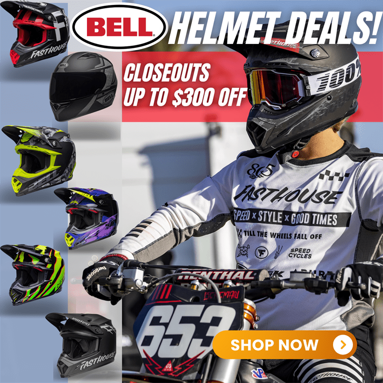 Bell Helmet deals up to 300 dollars off