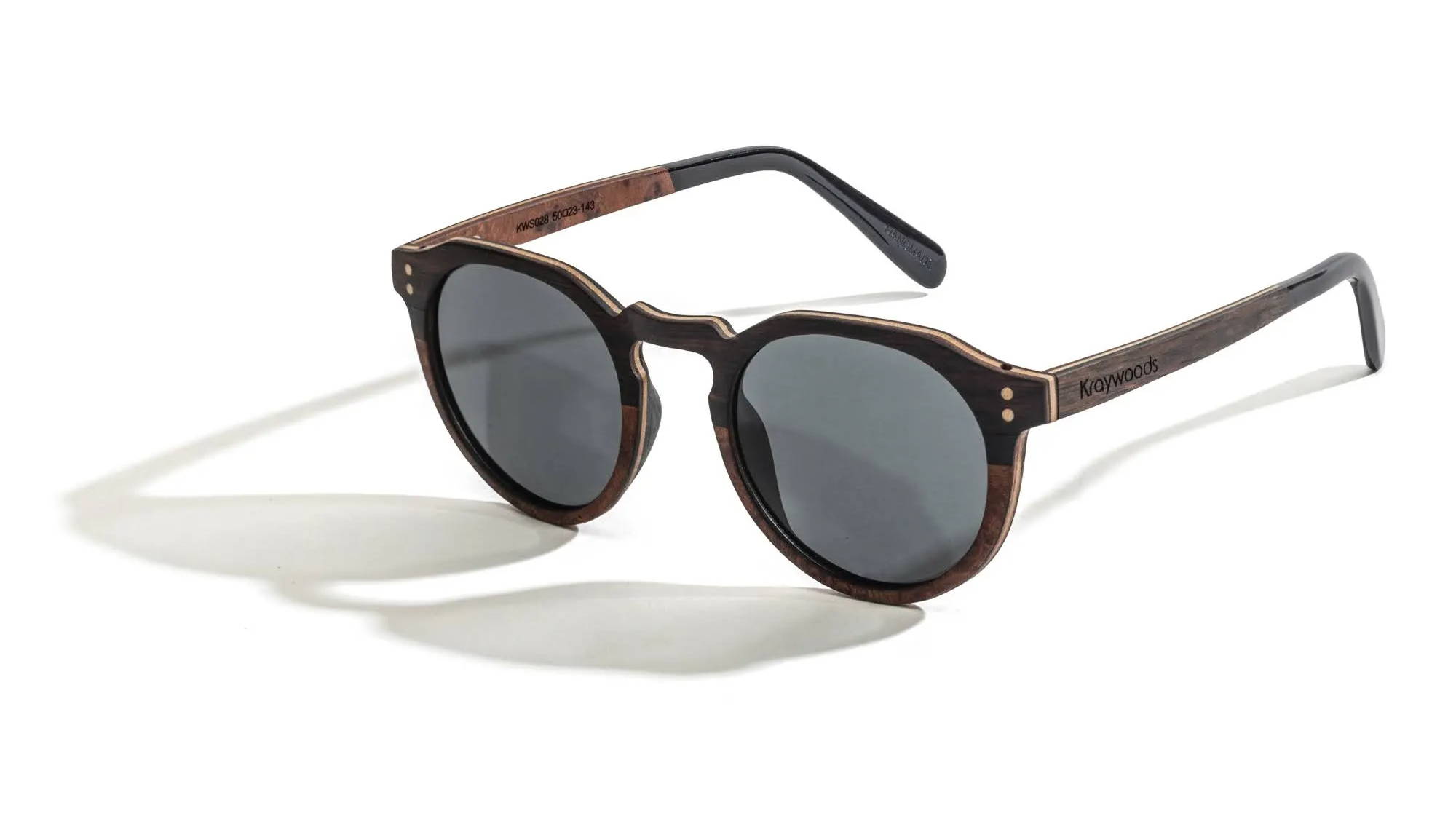 Roselanc, Two-tone Wooden Sunglasses with polarized lenses
